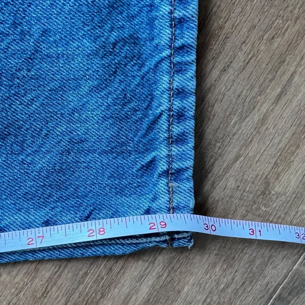 NWT Madewell Low-Slung Straight Jeans Size 27 N0656 Light Wash Patch Pockets - Picture 12 of 12
